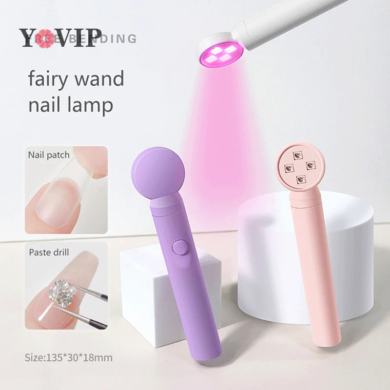 Mini secador de uñas de mano rápido, lámpara de curado de Gel, luz LED UV, luz de curado de esmalte de uñas, conector USB, herramienta de Arte de uñas, 12W