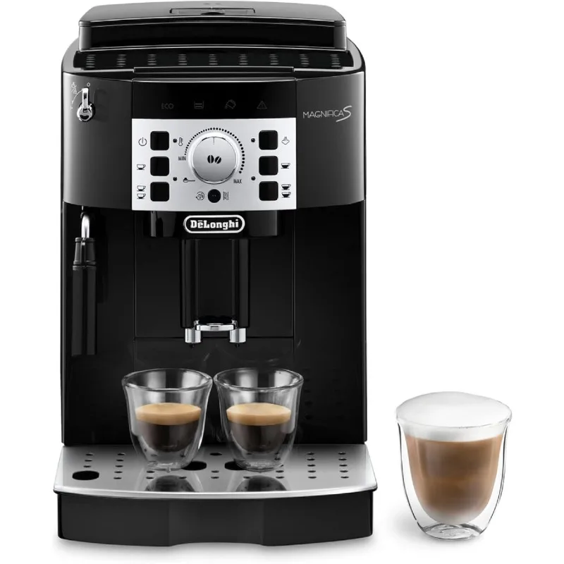 

De'Longhi Magnifica S Automatic Espresso Machine with Milk Frother for Hot Coffee Drinks Recipes, Soft-Touch Control Panel