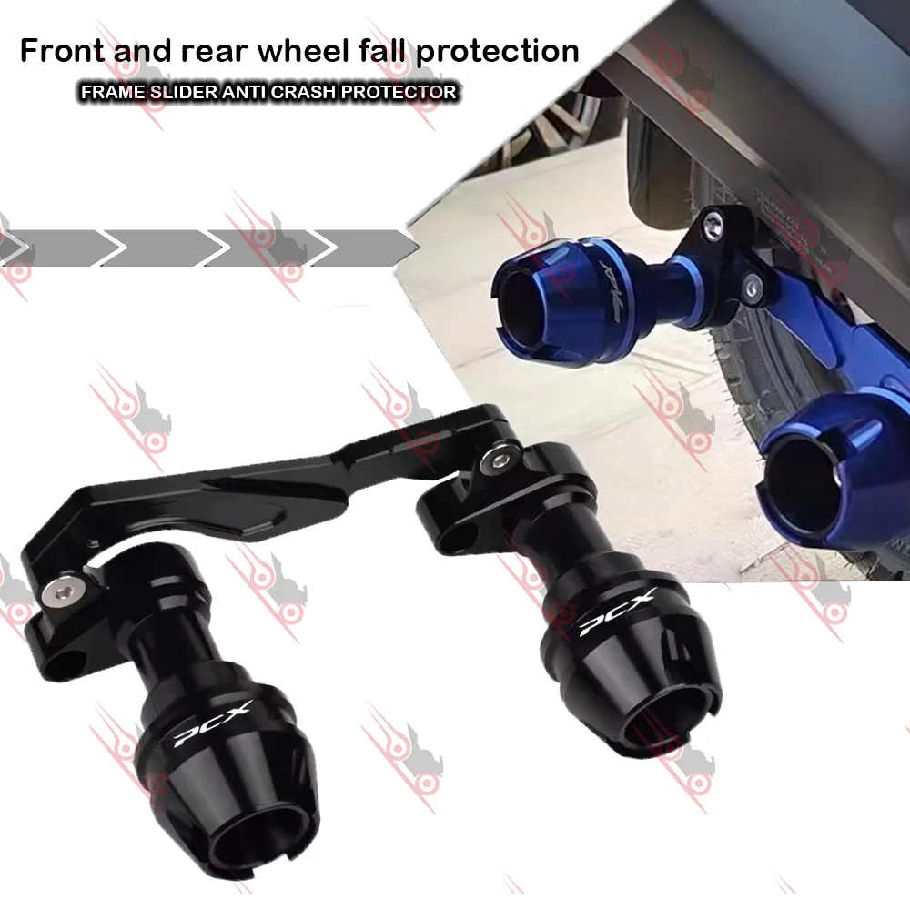 Motorradzubehör für Honda PCX150 PCX160 PCX125 PCX 160 125 150 Vorder- und Hinterrad Achsgabel Sturzschutz Fallschutz