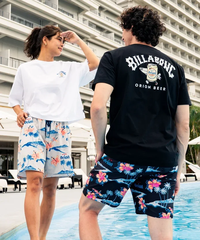 Graphic Hoodie Streetwear - Billabong x Orion Beer Back Print
