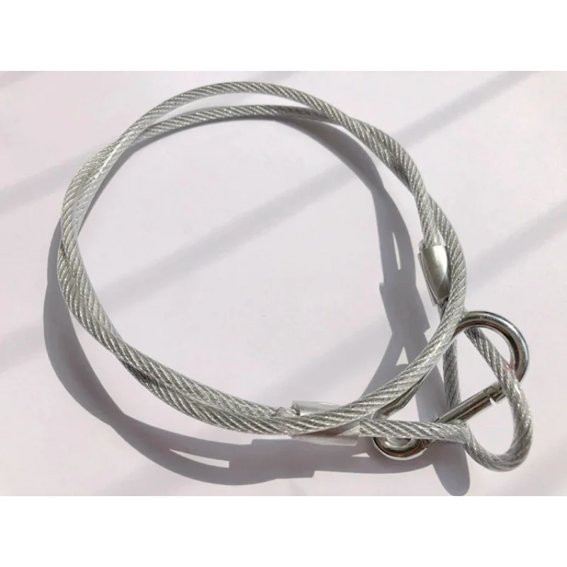 10Pcs/Lot Stainless Steel Rope Thickness Wire Safety Cables With Looped Ends For Stage Light Tough Guard Security Lock