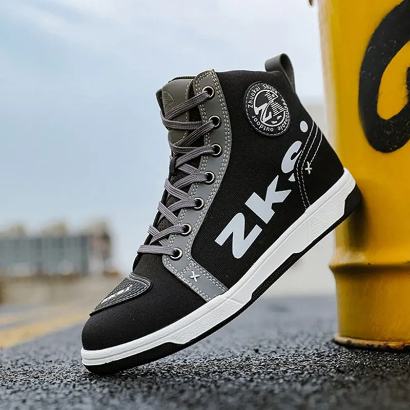 

Men Motorcycle Shoes New Breathable Bike Motos Riding Shoes Men's Motorcycle Boots TPU Protection Motorcyclist Boot