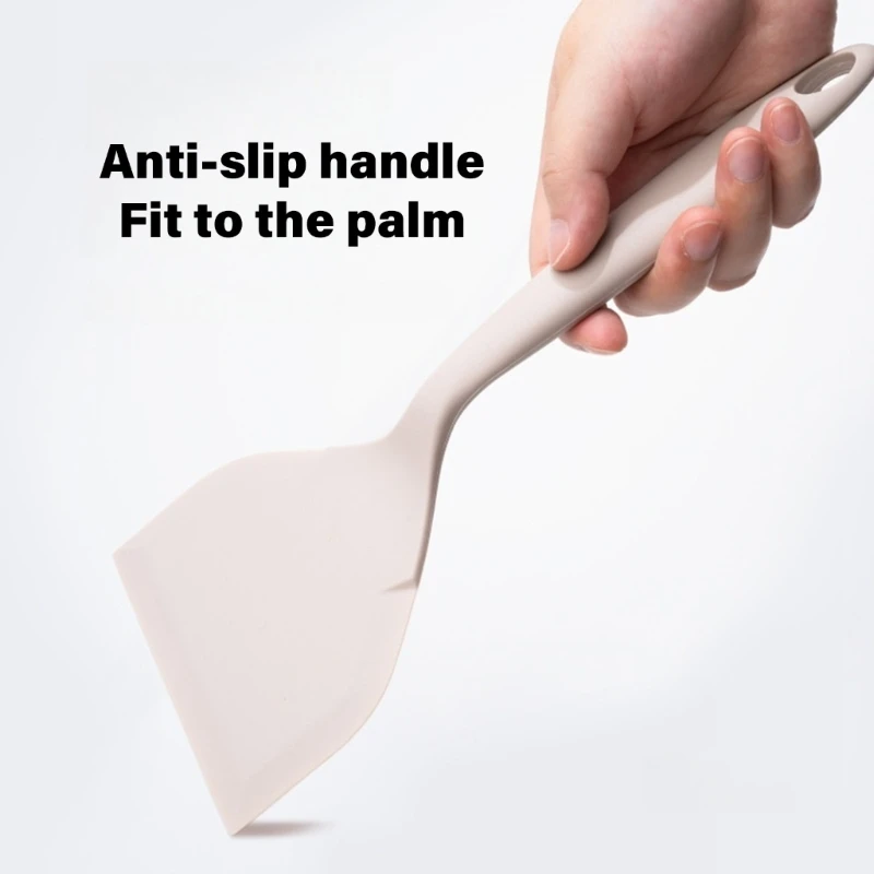 Y3NA Kitchen Spatula Dishwasher Safe Silicone Tool For Omelette Pizza Steak Flipping Heat Resistant Cooking Utensils