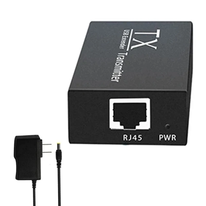 Estensori USB da 120 M su cavo Ethernet Prolunga Splitter hub USB a 4 Trasmettitori per tastiere Mouse Stampanti Y9RF