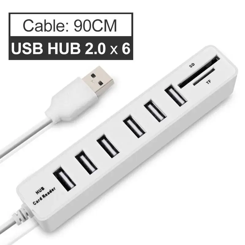 3.0 USB Hub Multi USB Splitter with USB Port for Lenovo Xiaomi Macbook Pro PC Hub TF SD Charge Power mini point adapter