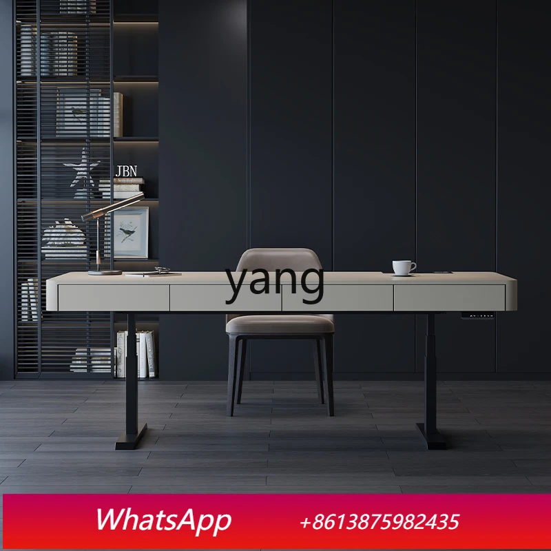 LMM light luxury advanced sense solid wood intelligent electric lifting table