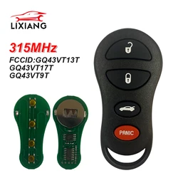 LIXIANG GQ43VT9T GQ43VT17T  GQ43VT13T 315MHZ Remote Key For Chrysler Concorde 300 LHS Neon For Dodge Interpid Neon Plymouth Neon