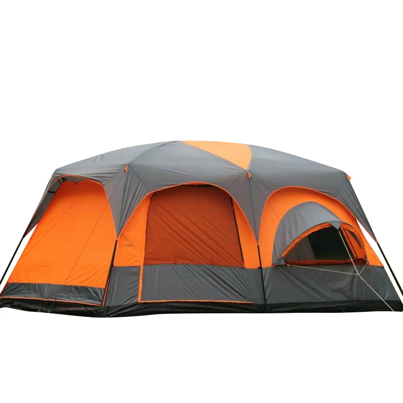 8-12 people large multi-person polyester material rainproof double layer glamping camping outdoor tents