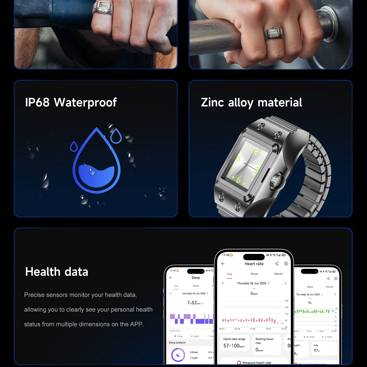 Smart Ring with Quartz Watch C - Smartwatch Luxury Watches For Women ulasan dan harga