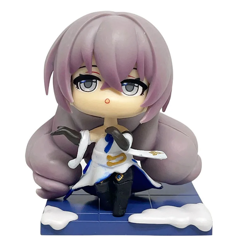 Caja ciega popular versión Q miHoYo adornos de escritorio con tema "Time of Departure" y figuritas decorativas