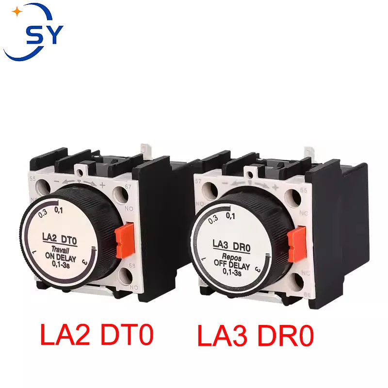 LA2 Air Delay Contactor For Auxiliary AC Contactor With 30/180S Delay On-off Function DT0/DR0-2-4