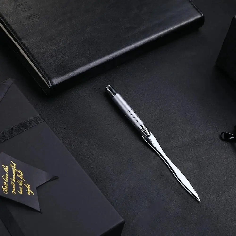 1pc Simple Practical Envelope Opening Metal Letter Opener Cutting Letter Opener Creative Office Gifts Cutting Letter Knife