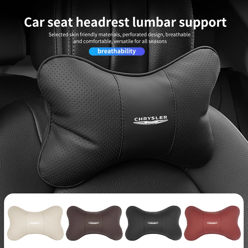 Car Seat Neck Pillow Protective Lumbar Support Comfort Cushion For Chrysler Voyager Town Country Grand Voyager Cruiser Pacifica