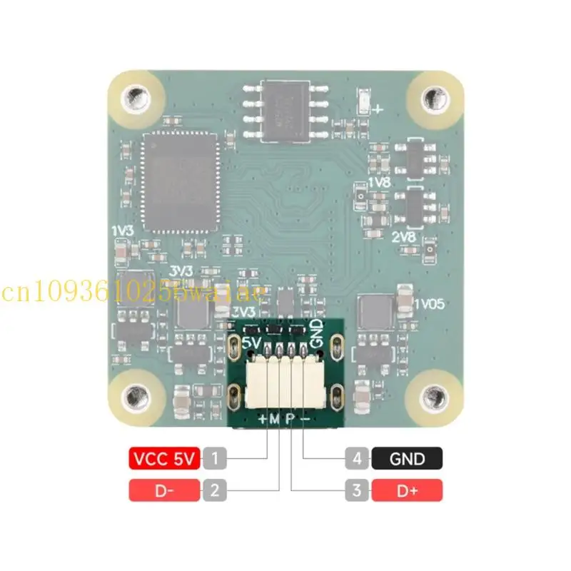 652F 12MP Cámara USB transparente con micrófono IMX378 Sensoring para clases en línea Cámara web transmisión en