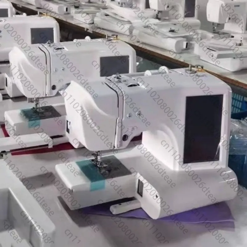 Computerized Embroidery Machine, Touchscreen Home Sewing Machine, Fully Automatic Compact Sewing and Embroidery Machine