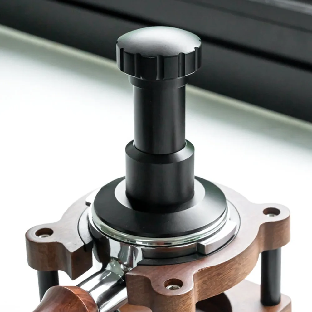 304 Stainless Steel Espresso Tamper 25-35lb Adjustable Pressure Detachable Design Calibrated Coffee Tamper Spring System BLack
