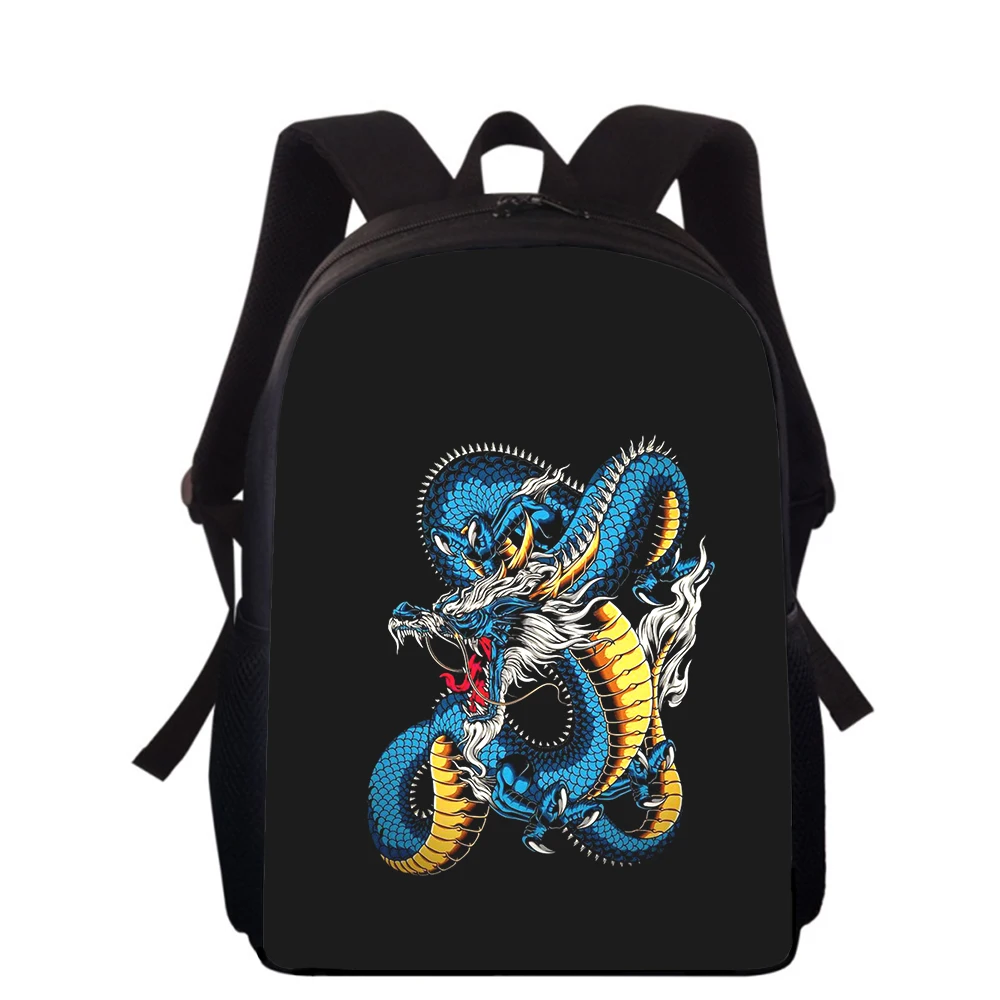 Mochila japonesa de pintura artística para crianças, sacos escolares primários para meninos e meninas, sacos de livros para estudantes, impressão 3D, 16"