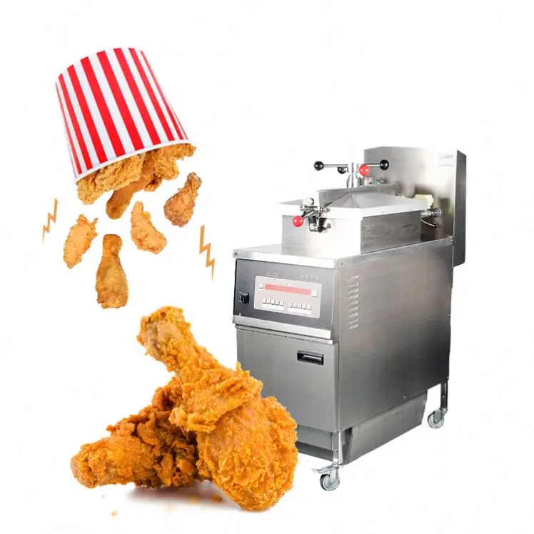 Commercial Gas Automatic Potato Kfc Chicken Professional Kitchen Manufacturing Equipment Fried Machine Chips Pressure Deep-fryer