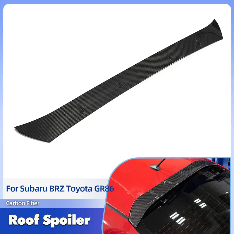 

Car Rear Roof Spoiler Wings Full Carbon Fiber for Subaru BRZ Toyota GR86 Coupe 2021-2023 Racing Rear Spoiler Window Trim Lip