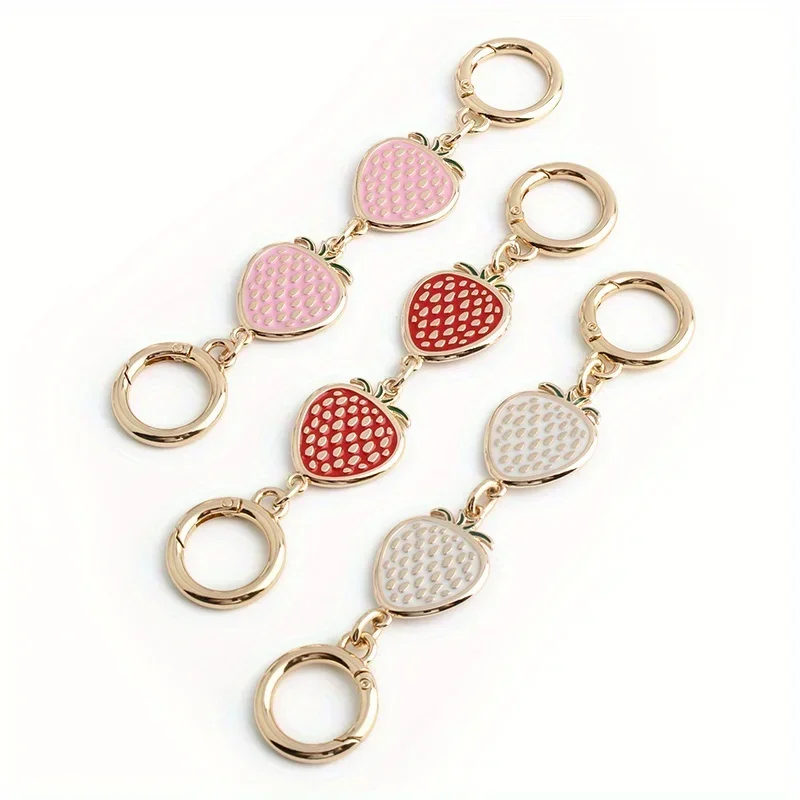 1PC strawberry extended decorative chain wallet crossbody bag shoulder strap chain armpit bag diy replacement extension chain