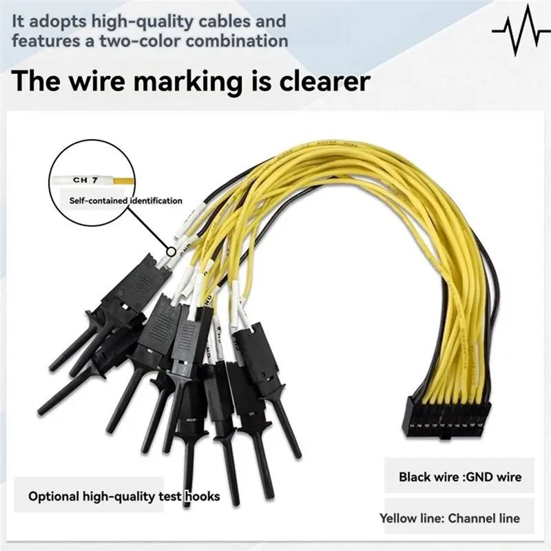 BTLIFE- 16 محلل منطقي 16 قناة 100 متر قناة كاملة الرقمية راسم الذبذبات USB محلل المنطق ل ARM FPGA #5