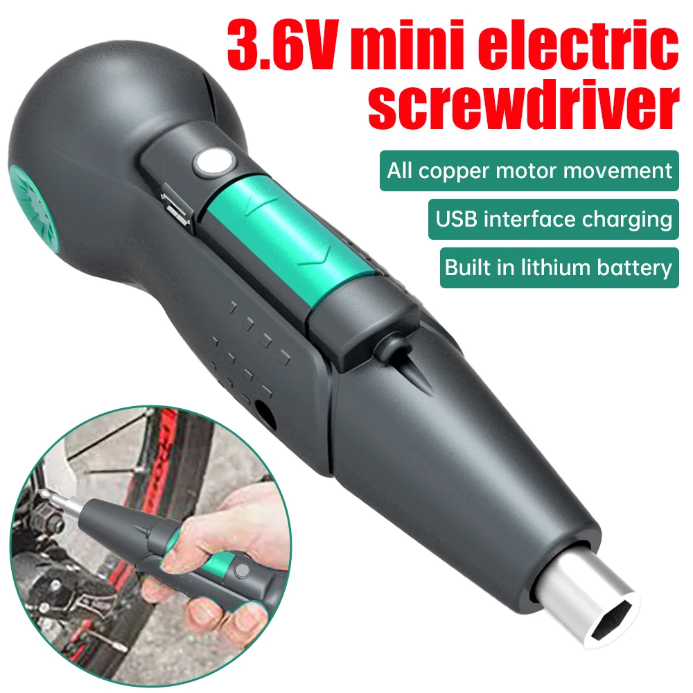 

Portable Mini Electric Screwdriver Smart Cordless Automatic Screwdriver Multi-function Bits Portable Power Tools Set with Bits