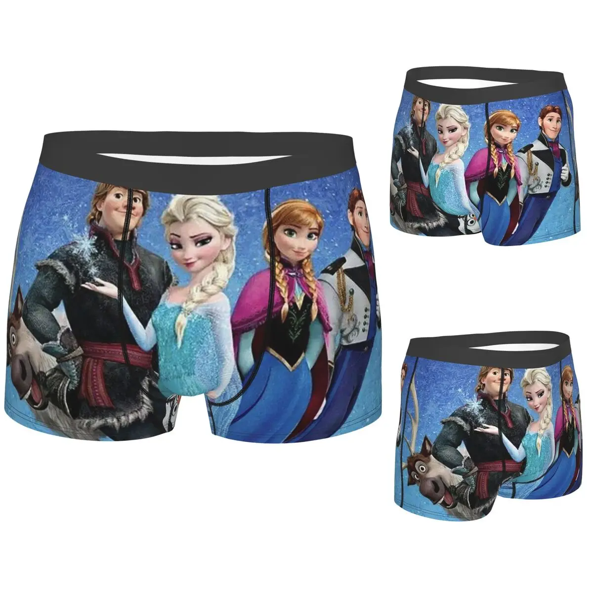 

Boxer Underpants Shorts Frozen Panties Men Breathable Underwear for Homme Man Boyfriend Gifts
