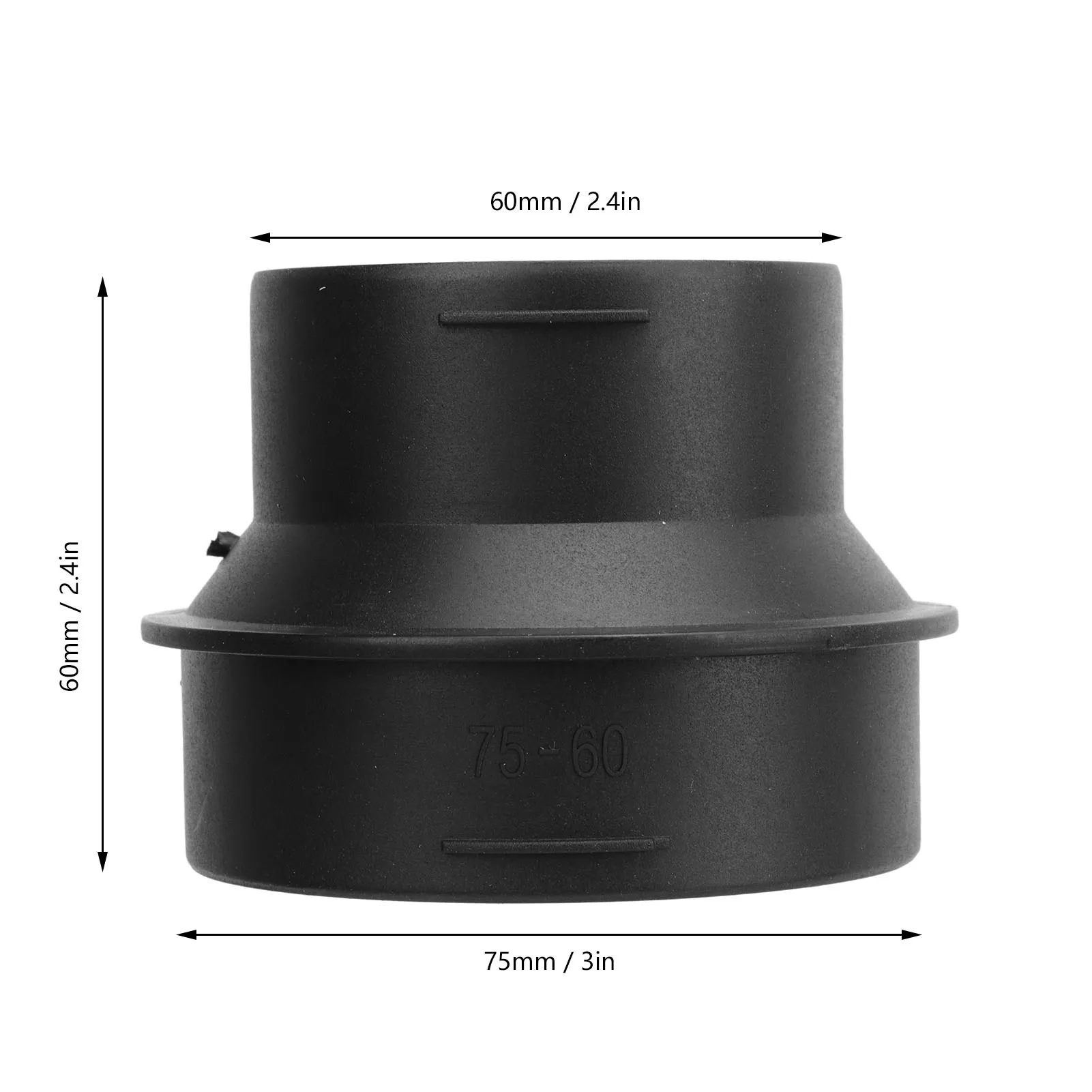 1 Pair Parking Heater Adapter Tube 60-75MM Heater Ducting Pipe Joiner Connector For Webasto/Eberspaecher Diesel Parking Heater