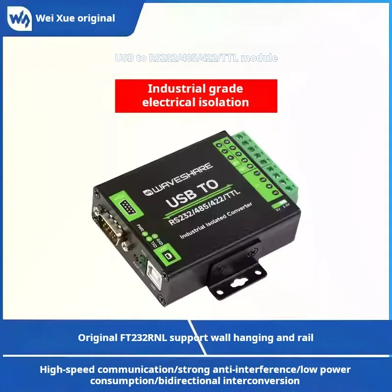 waveshare-ft232rnl-usb-to-rs232-485-22ttl-serial-port-module-industrial-grade-digital-isolation