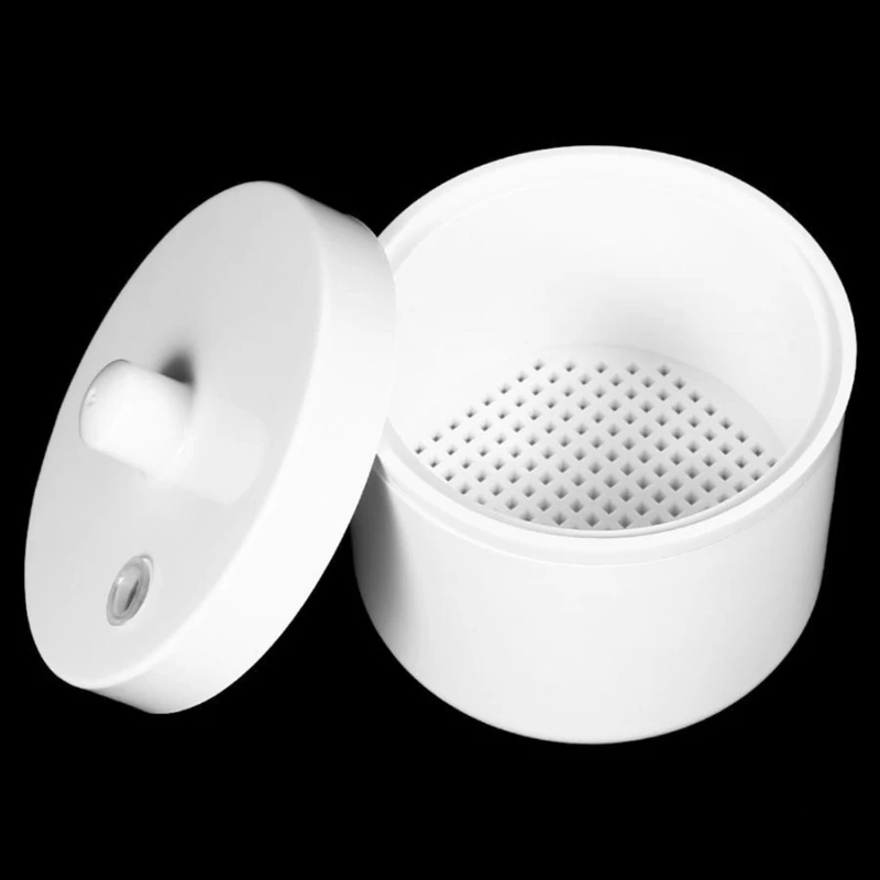 Caixa limpeza ferramentas para unhas, brocas para arte unhas, cabeça moagem, acessórios para corte, dropshipping