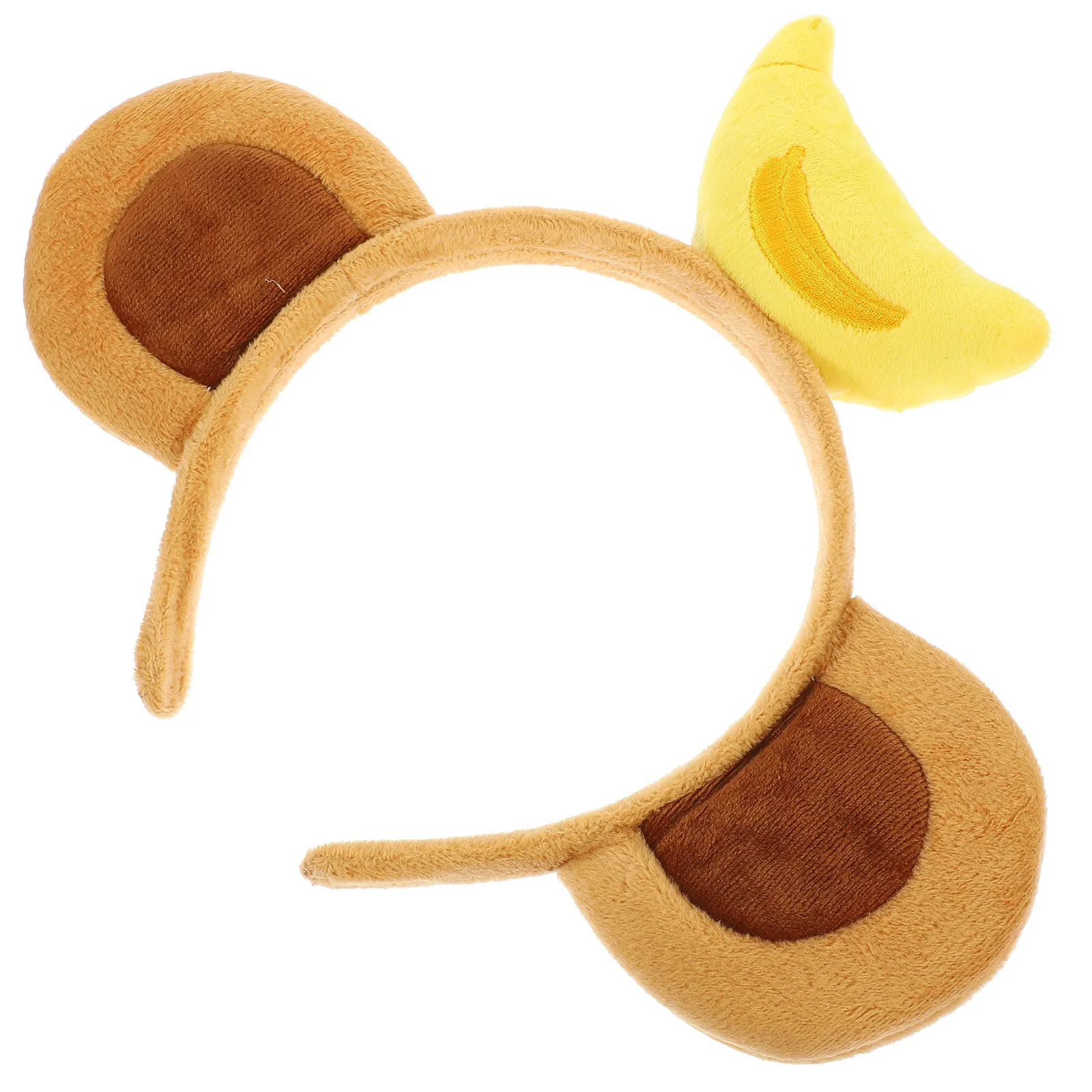 Monkey Ear Headband Banana Top Fabric Material Cute Ears Headband for Cosplay Dress Up Women