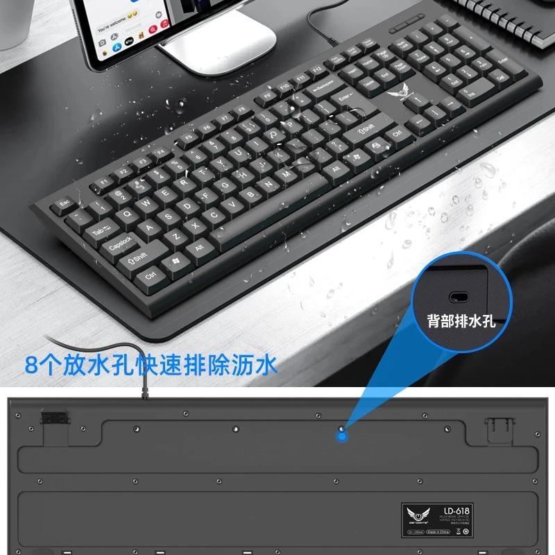 

NEW 98keys Wired Ultra-thin Keyboard Custom ABS USB Ergonomics Crater Mute for Windows 2000/XP /VISTA/win7/win8 /win10 Keyboard