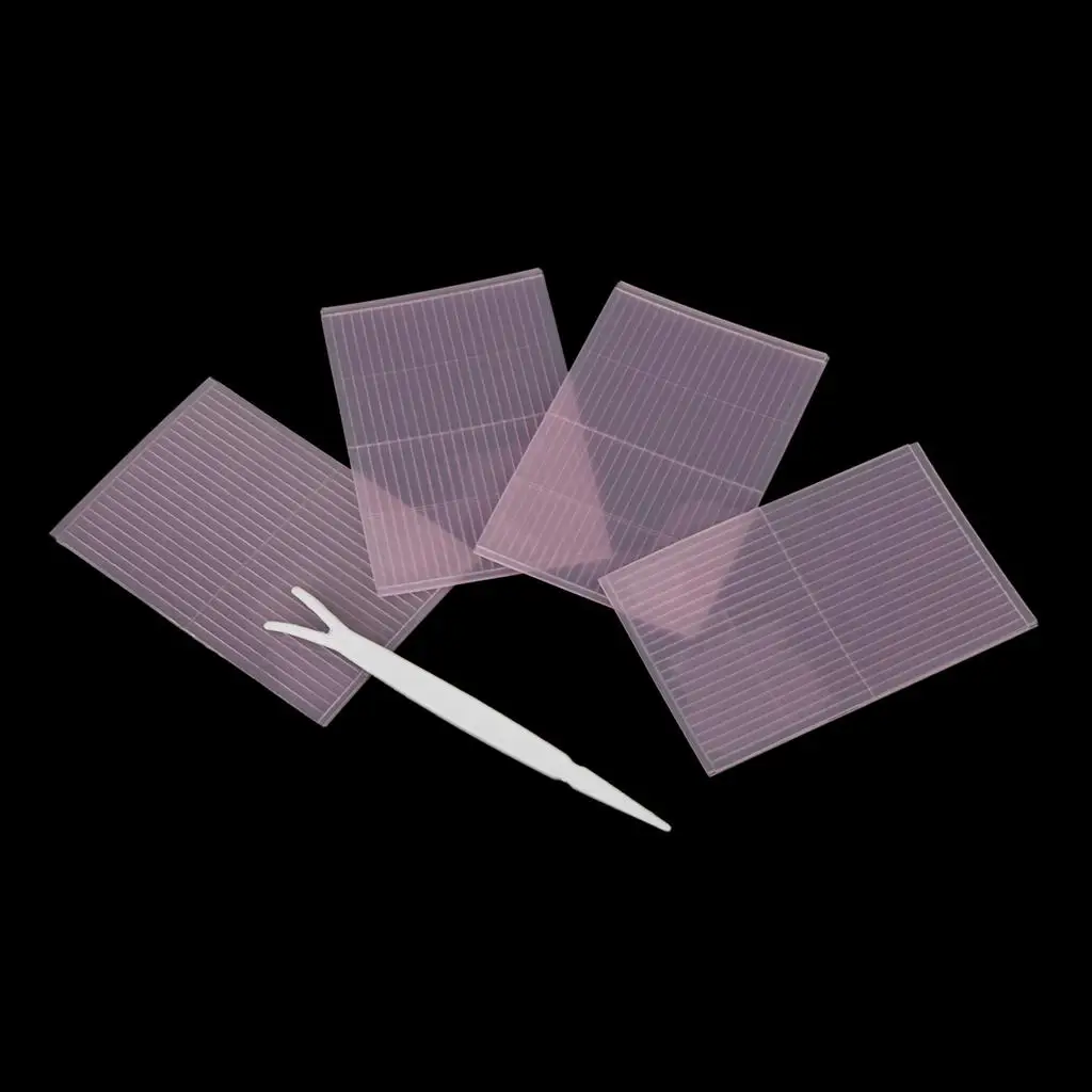 176 ชิ้นตาสองชั้นแถบสติ๊กเกอร์เทปพร้อมส้อม