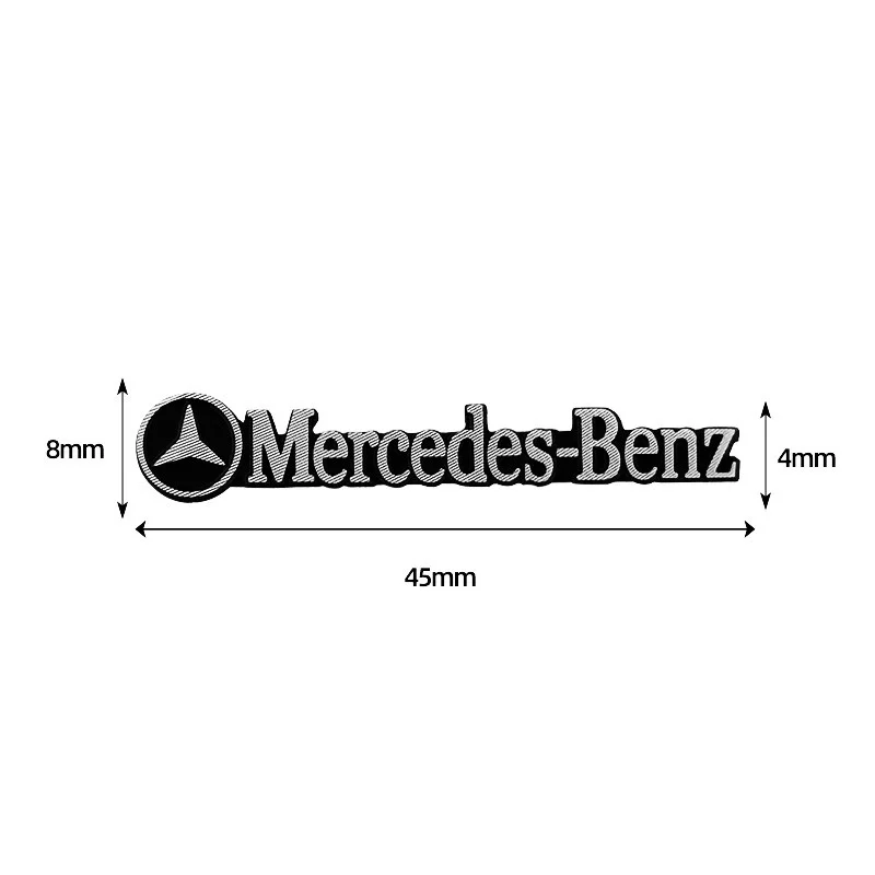 4pcs 3D Aluminum Speaker Stereo Speaker Badge Emblem Sticker For Mercedes Benz B/C/E/S Class A Class C200L GLC GLK CLA GLA