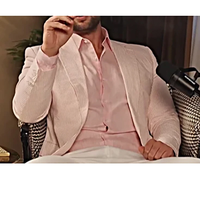 

Повседневные свадебные мужские костюмы, элегантные однобортные костюмы с лацканами, облегающие костюмы из двух предметов, куртка, брюки, костюм Homme 2026