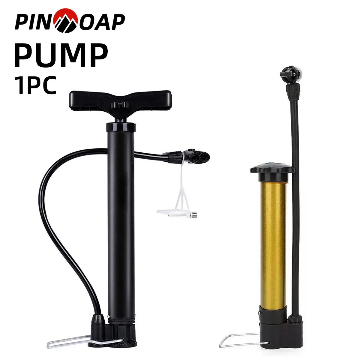 PINMOAP 1PC Durable ABS Inflator Manual And Convenient Inflator Tire Basketball Football Easy Inflator Mini Inflator Pump