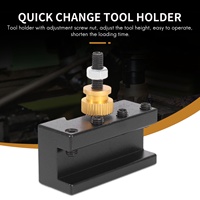 H-W 3Pcs Mini Lathe Quick Change Tools Post Holder Kit (1/4-1/2Inch), CNC Boring/Turning/Facing Holder Set