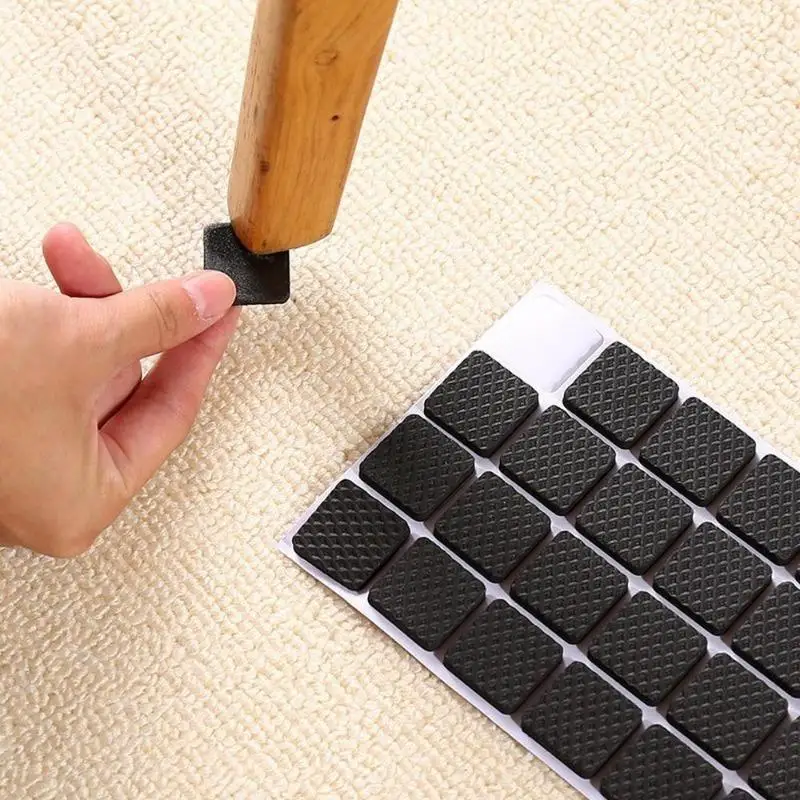 5 Packs Self Adhesive Furniture Leg Feet Non Slip Rug Felt Pads Anti Slip Mat Soft Close Fittings
