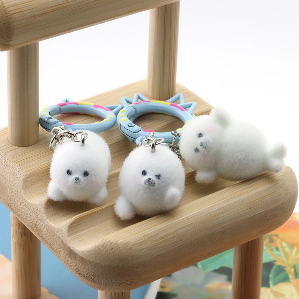 1 قطعة ثلاثية الأبعاد يتدفقون الراتنج ختم القط الأذن المفاتيح لطيف الحيوان قلادة لحقيبة الهاتف السحر ديكور المنزل صنع الحرف بالجملة