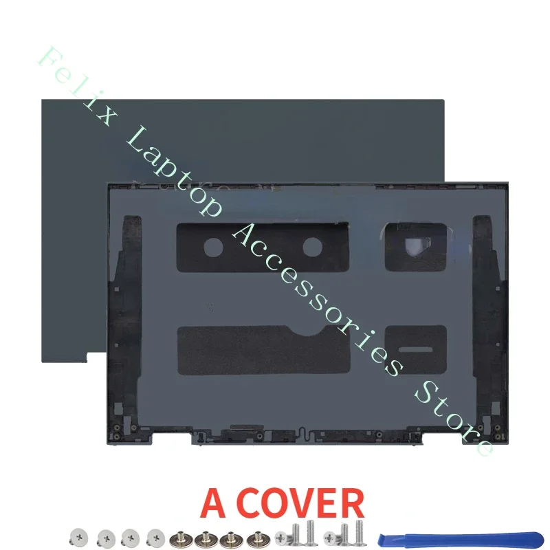 ل lnspiron 5410 5415 2 في 1 كمبيوتر محمول جديد LCD الغطاء الخلفي الغطاء الخلفي Palmrest العلوي استبدال الإسكان الفضة الذهب الأزرق #3