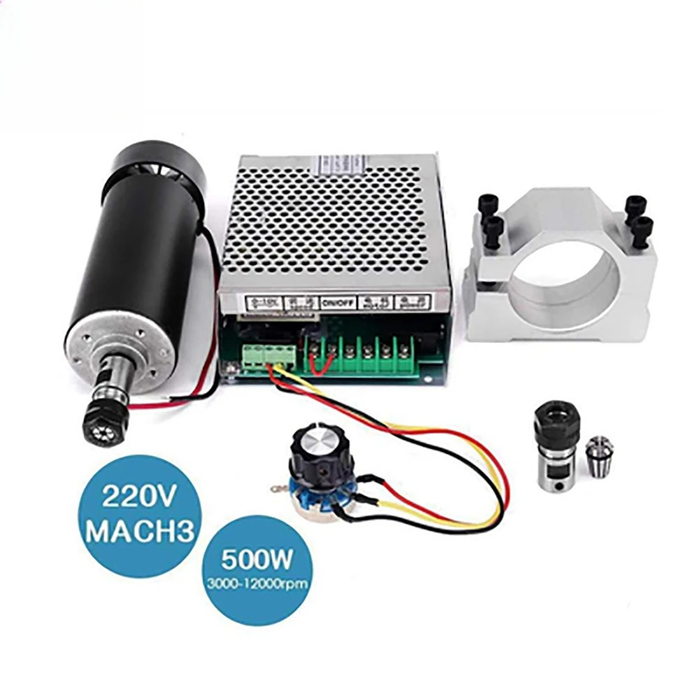 DIY Engraving Machine ER11 High-speed DC 500W Spindle MACH3 Speed Regulation Can Also Be Freely Matched with Manual