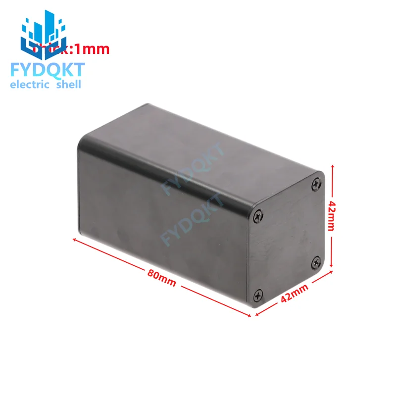 Aluminum Enclosure waterproof 80x42x42mm Case PCB DIY Instrument Electronic Project Protective Box Alloy Components Made PCB