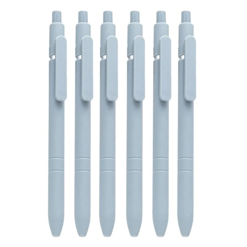 

5ASD 6pcs antlectable Ballpoint Pen Business Business Подписание ручки с помощью Pen Clip Office Supply