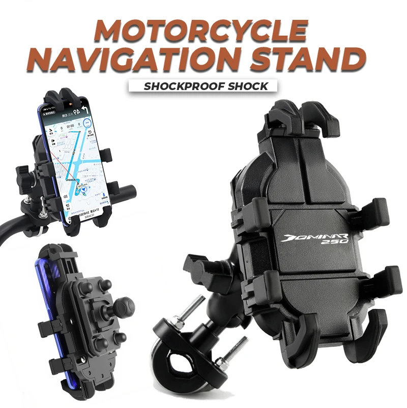 

Motorcycle Phone Holder Riding Navigation Bracket Shockproof For Bajaj Dominar 250 400 Pulsar Dominar400 2017-2024 Accessories