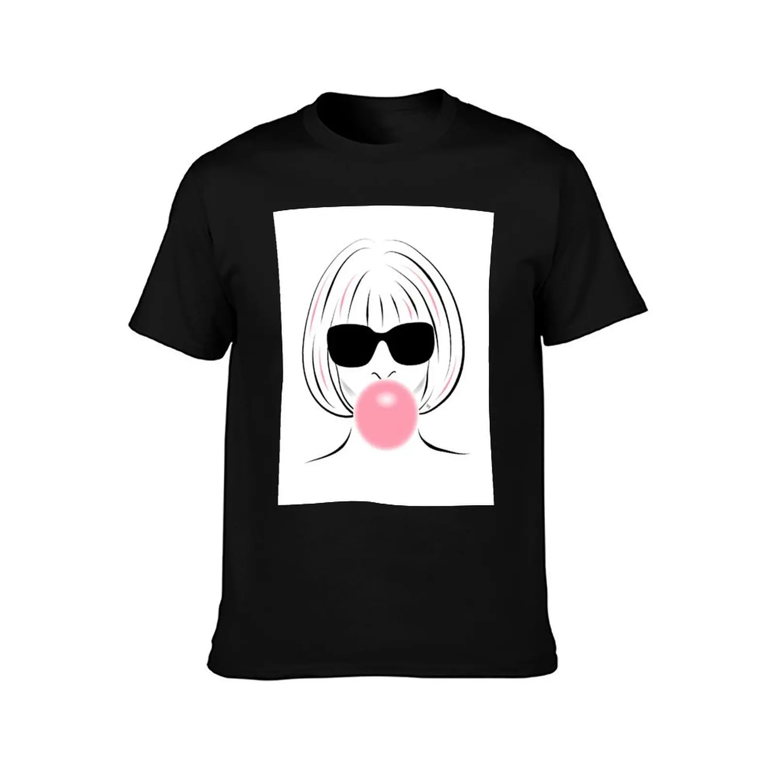 Pink Anna Wintour T-Shirt luxury designer Blouse summer top plain t shirts men