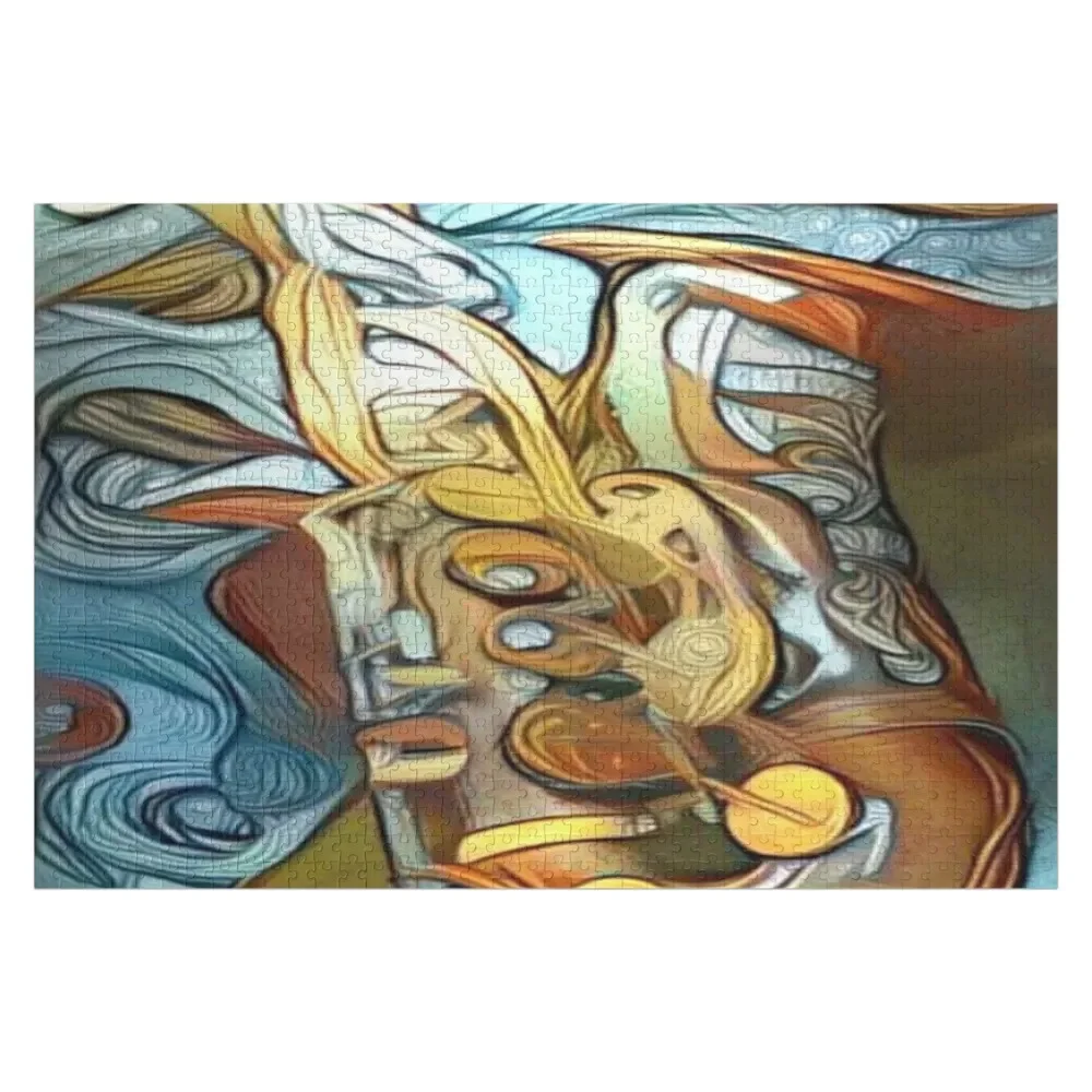 

The Saxophone Of The Fiesta Jigsaw Puzzle Personalized Gift Married Anime Puzzle
