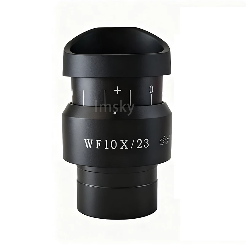 조정 가능한 디옵터 접안 렌즈 WF10X VOF 22mm 23mm 24mm 스테레오 현미경 용 하이 아이 포인트 FMC 광학 렌즈 30mm 장착 크기