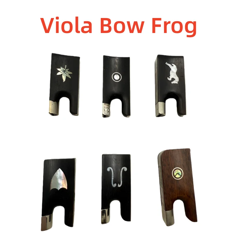 Beautiful Viola Bow with Ebony Frog Different styles Copper Screw Button Abalone Shell Violin Parts And Accessories for Stringed