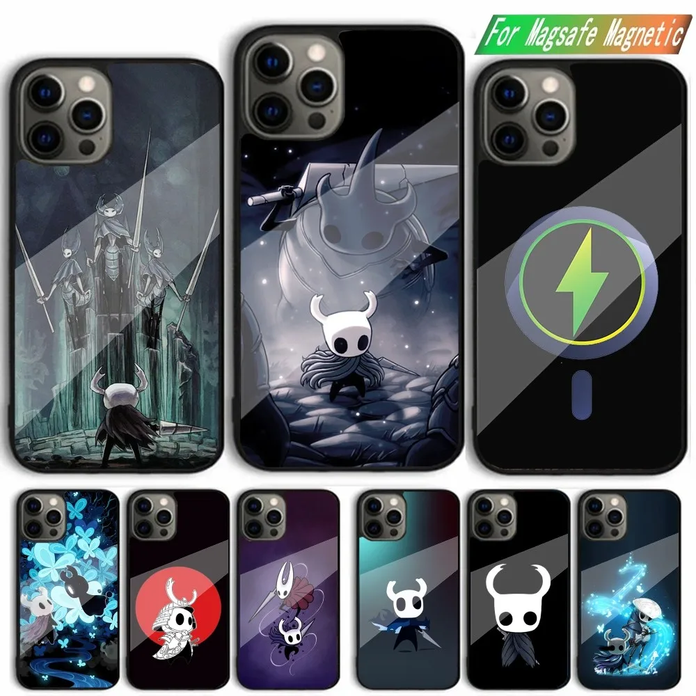 Game H-Hollow K-Knight Phone Case For iPhone 15,14,13,12,11,Plus,Pro,Max Mini Magsafe Magnetic Wireless Charging