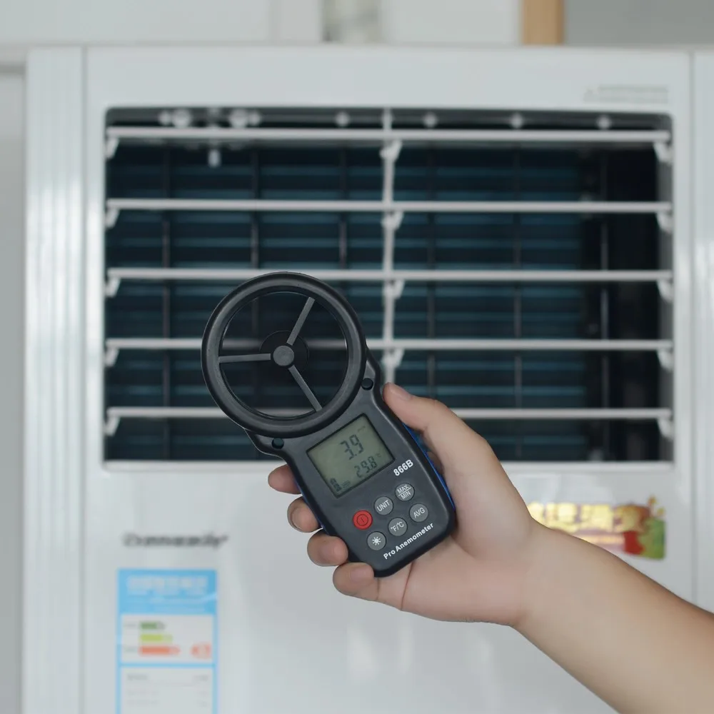 866B Handheld Wind Speed Meter Anemometer for Measuring Wind Speed Speed Measuring Instruments